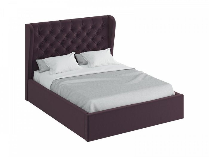 Кровать Jazz фиолетового цвета с подъемным механизмом 180х200