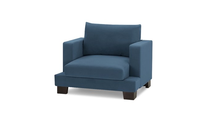 Кресло Дрезден синего цвета