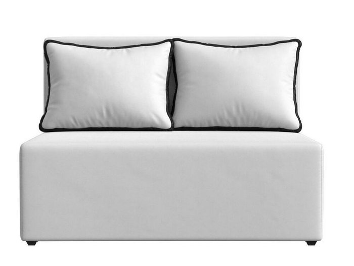 Диван-кровать Лагуна белого цвета (экокожа) - купить Прямые диваны по цене 26999.0