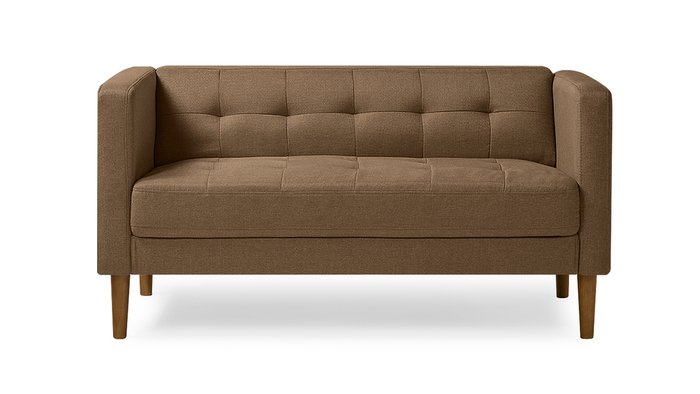 Диван Рио коричневого цвета - купить Прямые диваны по цене 27500.0