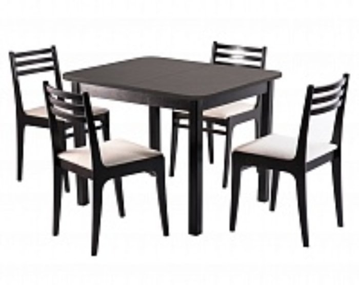Раскладной обеденный стол Франц темно-коричневого цвета - купить Обеденные столы по цене 14495.0