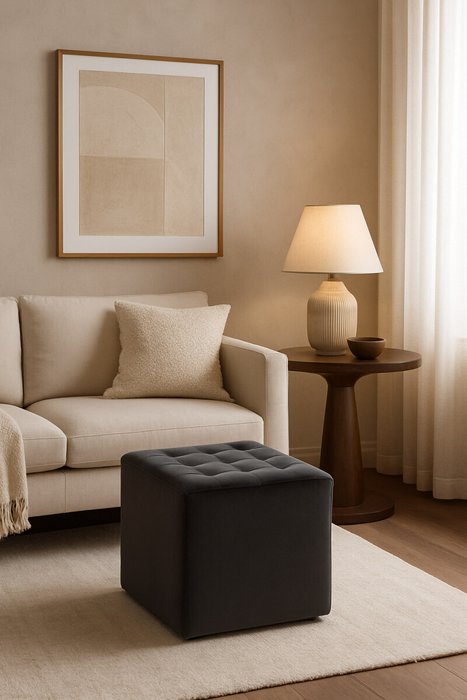 Пуф Lori черного цвета - лучшие Пуфы в INMYROOM