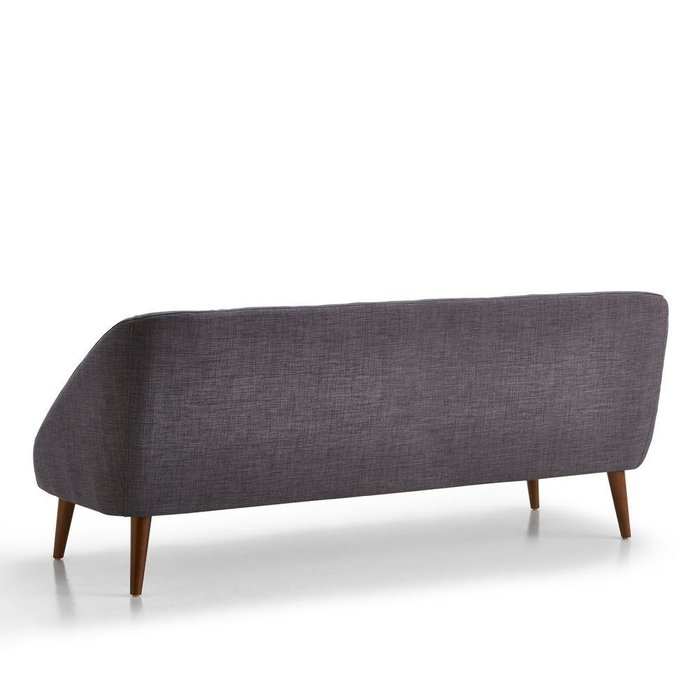 Прямой диван трехместный Smon темно-серого цвета - купить Прямые диваны по цене 40590.0