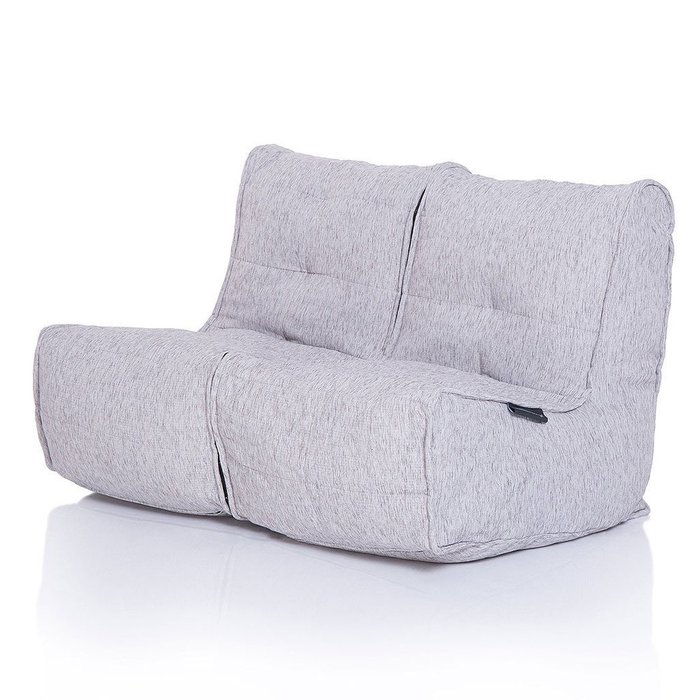 Бескаркасный диван-трансформер Ambient Lounge Twin Couch - Tundra Spring (светлый, почти белый цвет) - купить Бескаркасная мебель по цене 19990.0