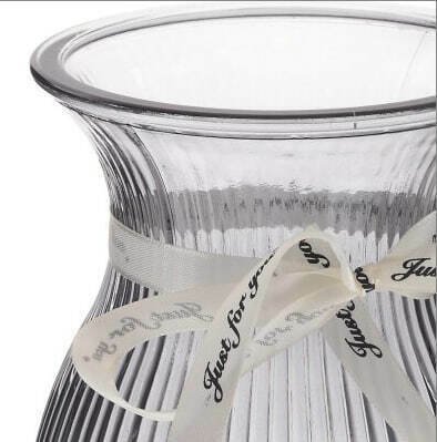 Стеклянная ваза серого цвета - купить Вазы  по цене 1000.0
