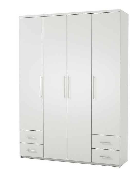 Шкаф четырехдверный Мелодия МКЯ2-43 120х45 белый Шкаф четырехдверный Мелодия МКЯ2-43 120х45 белый