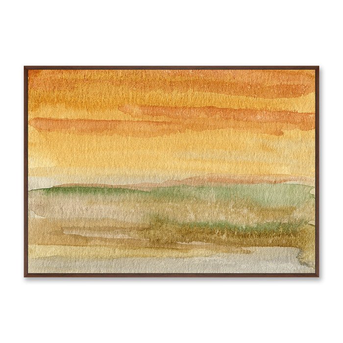 Репродукция картины на холсте Valley landscape in July - купить Картины по цене 21999.0