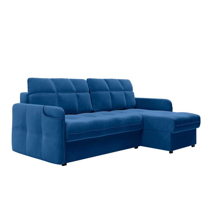 Угловой диван-кровать Киль синего цвета - лучшие Угловые диваны в INMYROOM