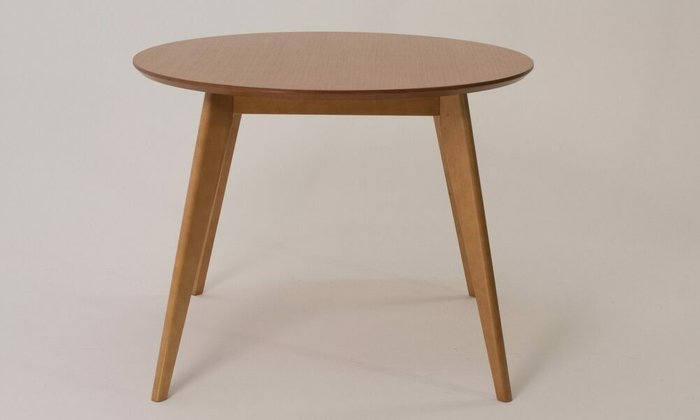 Стол обеденный Сканди D100 светло-коричневого цвета - купить Обеденные столы по цене 19900.0