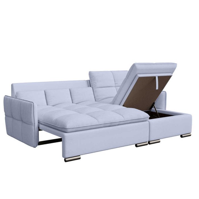 Модульный угловой диван-кровать Сидней сиреневого цвета - лучшие Угловые диваны в INMYROOM