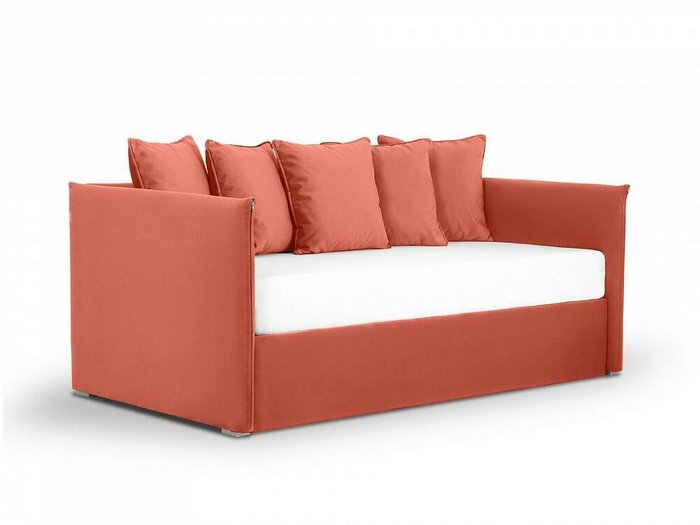 Диван-кровать Milano 90х190 кораллового цвета - купить Кровати для спальни по цене 44280.0