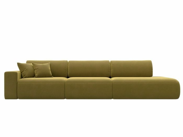 Диван-кровать Лига 036 Модерн Лонг желтого цвета с левым подлокотником - купить Прямые диваны по цене 96999.0