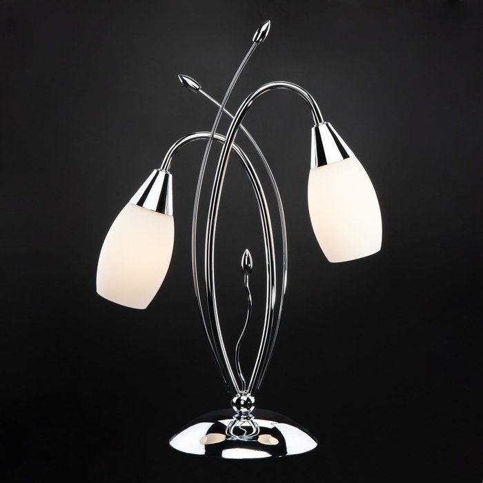 Настольная лампа 22080/2T хром Ginevra - купить Настольные лампы по цене 5890.0