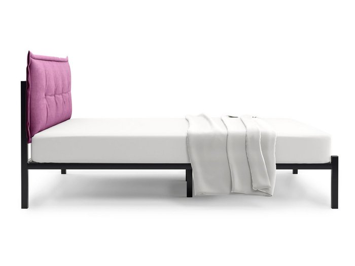 Кровать Лофт Cedrino 140х200 пурпурного цвета без подъемного механизма - лучшие Кровати для спальни в INMYROOM