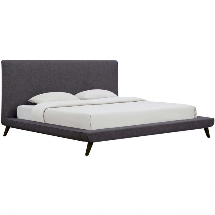 Кровать Chameleo темно-серого цвета 160х200 - купить Кровати для спальни по цене 125580.0
