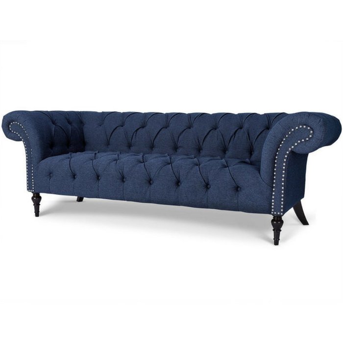 Диван Ralph синего цвета - купить Прямые диваны по цене 59400.0