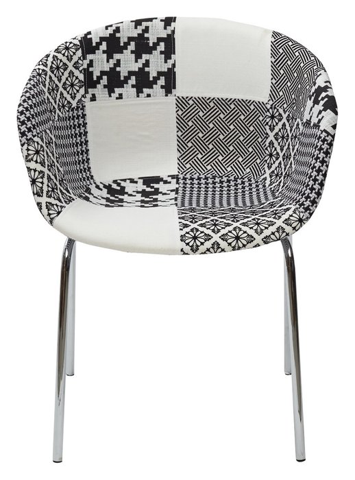 Стул Art Patchwork-Bw серого цвета - лучшие Обеденные стулья в INMYROOM
