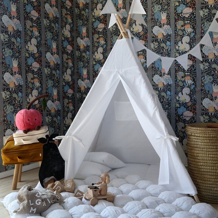 Вигвам для детей Simple White - лучшие Игровые домики в детскую в INMYROOM Вигвам для детей Simple White - лучшие Игровые домики в детскую в INMYROOM