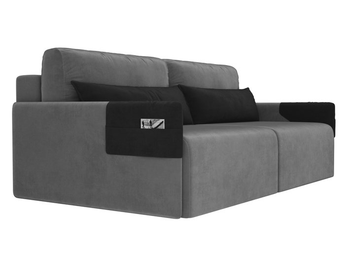 Прямой диван-кровать Армада серого цвета - лучшие Прямые диваны в INMYROOM