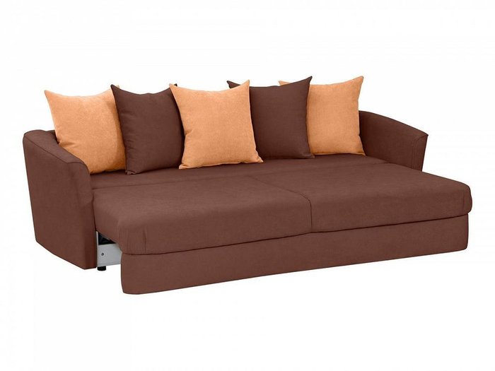 Диван-кровать California коричневого цвета - лучшие Прямые диваны в INMYROOM