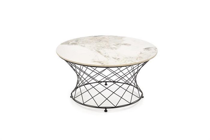 Стол журнальный Alessia бежево-черного цвета