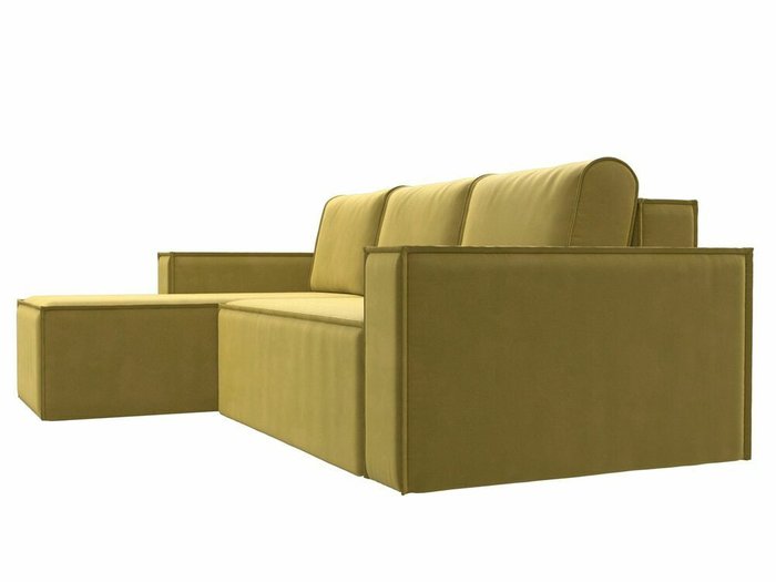 Угловой диван-кровать Куба желтого цвета левый угол - лучшие Угловые диваны в INMYROOM