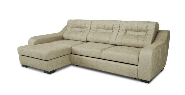 Угловой диван-кровать Ройс бежевого цвета - купить Угловые диваны по цене 129476.0