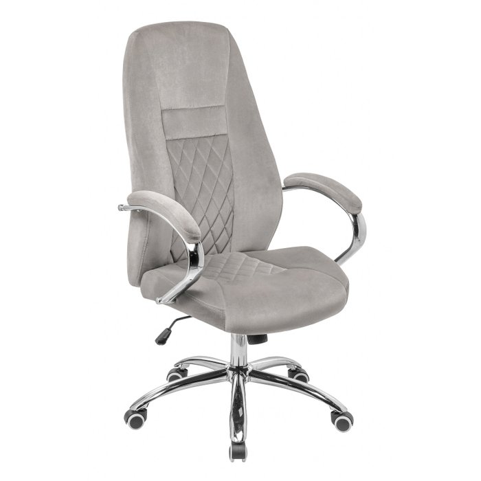 Офисное кресло Aragon светло-серого цвета