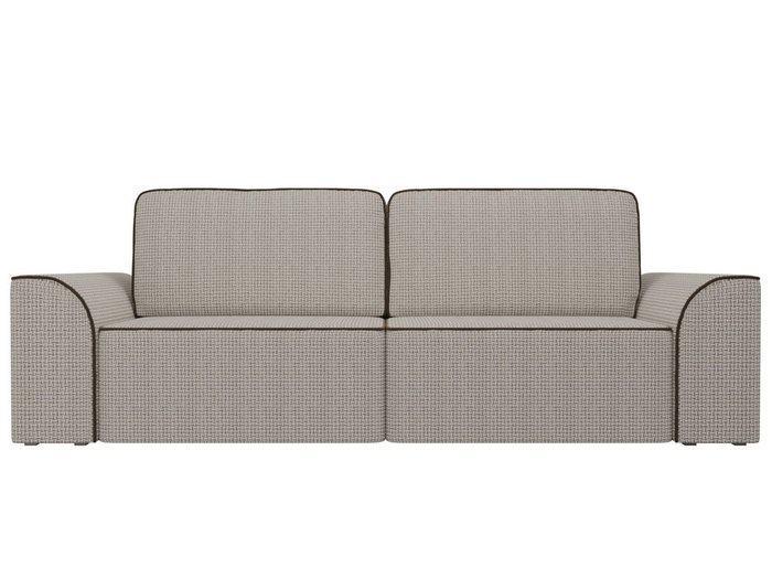 Прямой диван-кровать Вилсон коричневого цвета - купить Прямые диваны по цене 49990.0