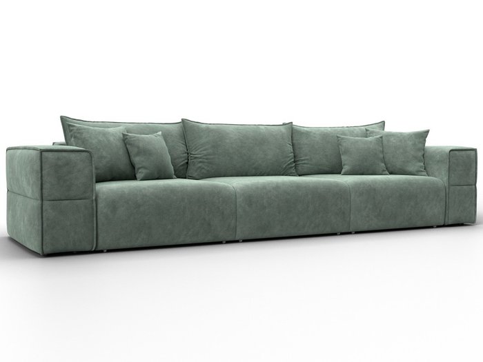 Диван-кровать Лига-058 Лонг светло-зеленого цвета Диван-кровать Лига-058 Лонг светло-зеленого цвета