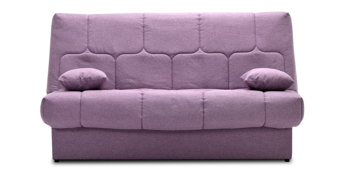 Прямой диван-кровать Вернисаж сиреневого цвета