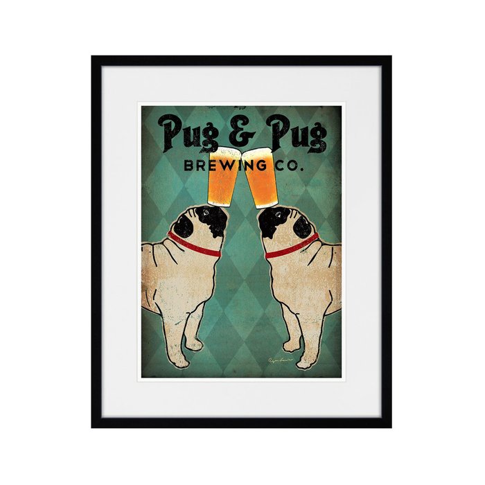 Репродукция картины Pug and Pug Brewing Co - купить Картины по цене 3995.0