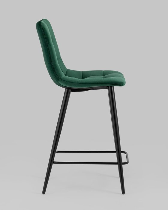 Стул полубарный Джанго темно-зеленого цвета - лучшие Барные стулья в INMYROOM