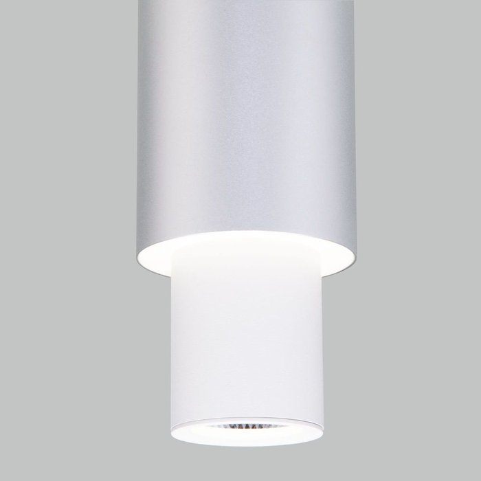 Подвесной светодиодный светильник 50204/1 LED белый/матовое серебро Bento - лучшие Подвесные светильники в INMYROOM