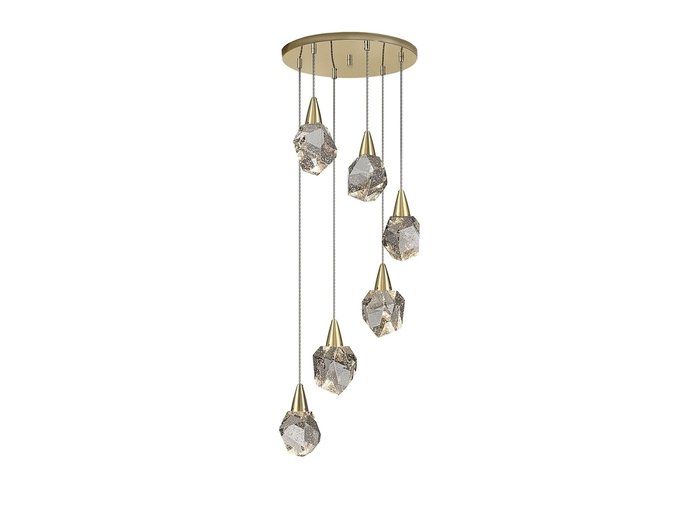 Люстра Aquaria 6L матовое золото - лучшие Подвесные люстры в INMYROOM Люстра Aquaria 6L матовое золото - лучшие Подвесные люстры в INMYROOM