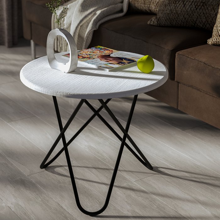 Стол журнальный Beauty Style 20 белого цвета - лучшие Журнальные столики в INMYROOM Стол журнальный Beauty Style 20 белого цвета - лучшие Журнальные столики в INMYROOM