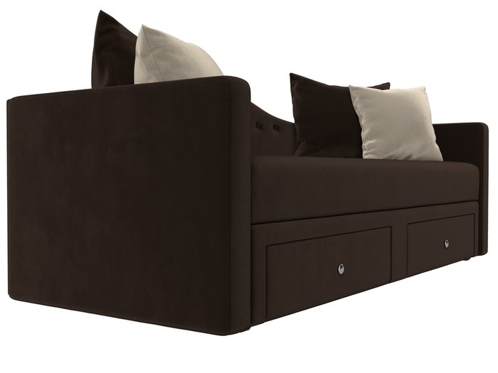 Прямой диван-кровать Дориан коричневого цвета - лучшие Прямые диваны в INMYROOM