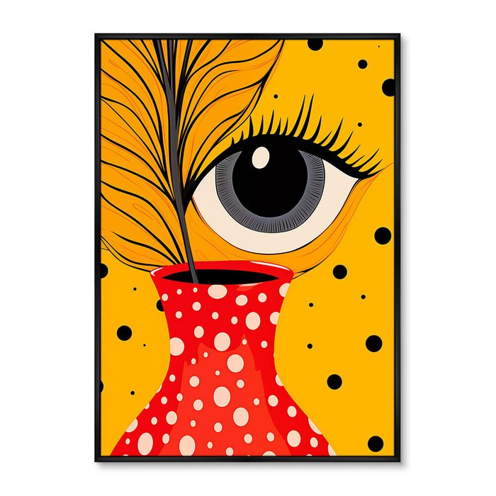 Репродукция картины Vase and Eyes, No 1, 2024г.