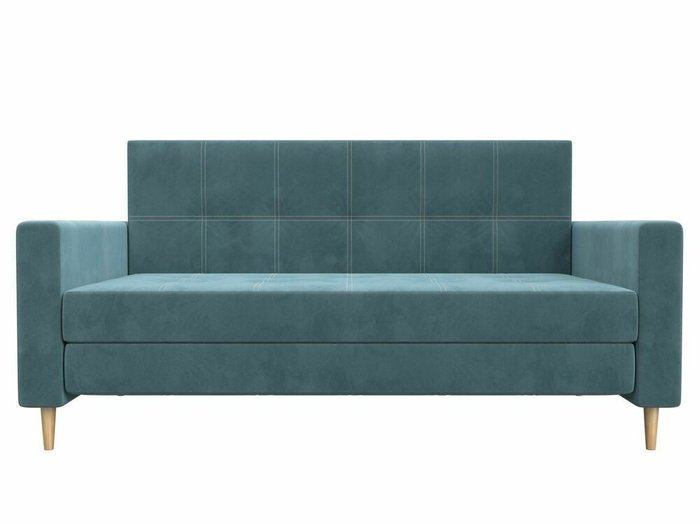 Диван-кровать Лига 038 бирюзового цвета - купить Прямые диваны по цене 34999.0