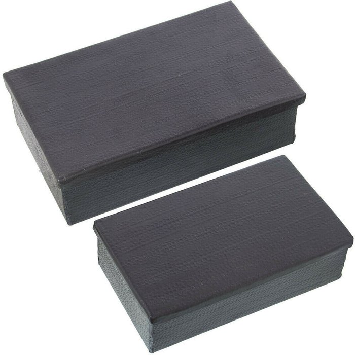 Набор шкатулок Чёрный Металл 28 x 18 x 8 cm 23 x 7 x 14 cm 2 Предметы