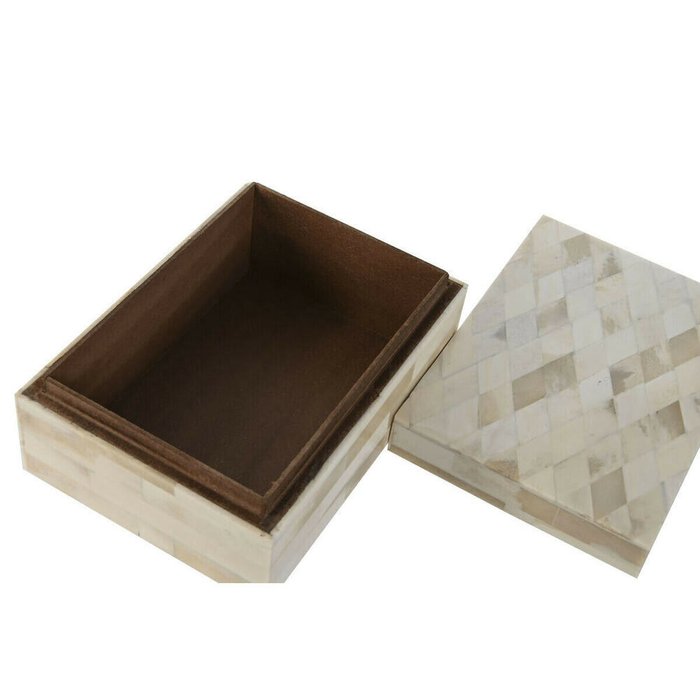 Шкатулка Кость Древесина манго 18 x 13 x 7,7 cm (2 Предметы) - купить Шкатулки по цене 9174.0