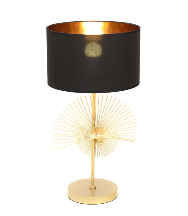 Настольная лампа Fonti с черным абажуром - лучшие Настольные лампы в INMYROOM