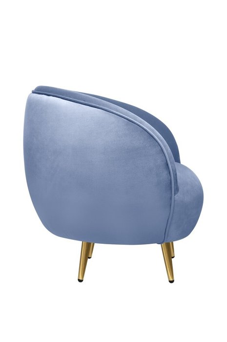 Кресло Benee голубого цвета - лучшие Интерьерные кресла в INMYROOM