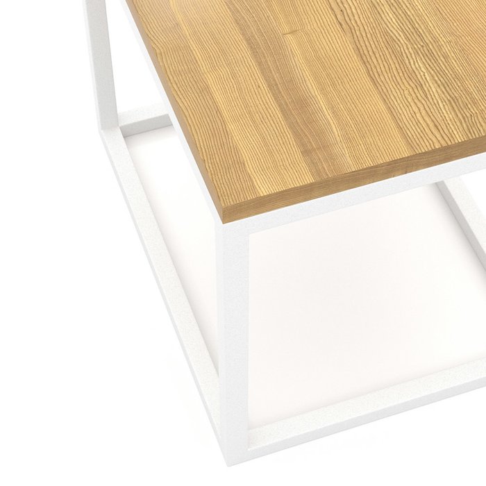 Журнальный столик Loft с белым подстольем - купить Кофейные столики по цене 7200.0