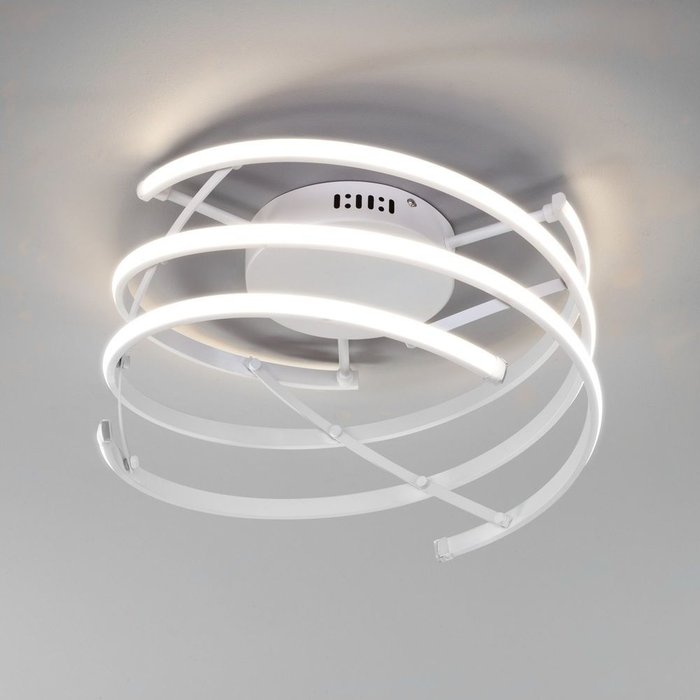 Потолочный светодиодный светильник с пультом управления 90229/3 белый Breeze
