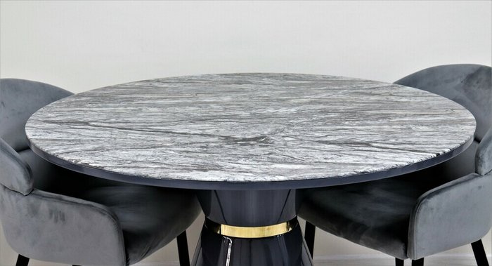 Стул обеденный Орион со столешницей цвета серый мрамор - купить Обеденные столы по цене 94699.0