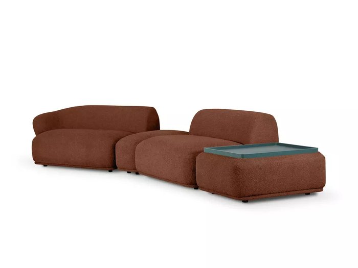 Модульный диван Fabro коричневого цвета - купить Прямые диваны по цене 310320.0