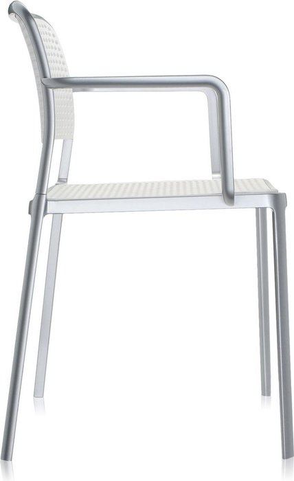 Стул Audrey с подлокотниками белого цвета - лучшие Обеденные стулья в INMYROOM