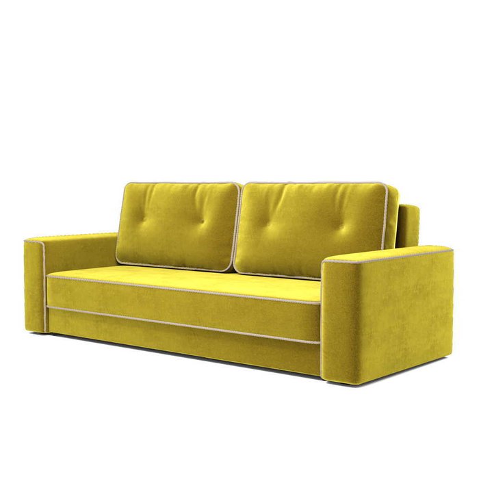 Диван-кровать Стаут желтого цвета - лучшие Прямые диваны в INMYROOM