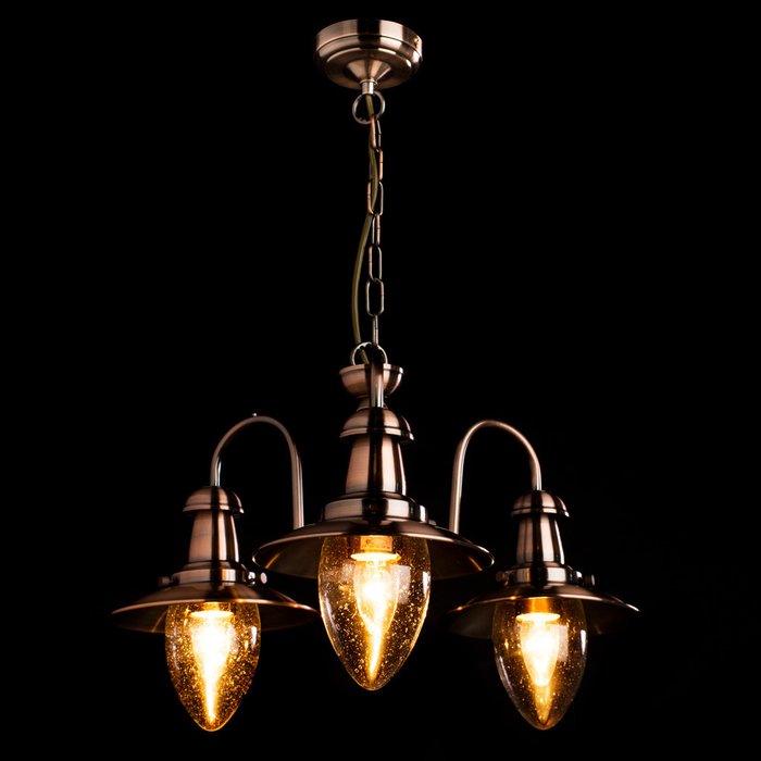 Подвесная люстра Arte Lamp Fisherman в кантри-стиле - купить Подвесные люстры по цене 11130.0